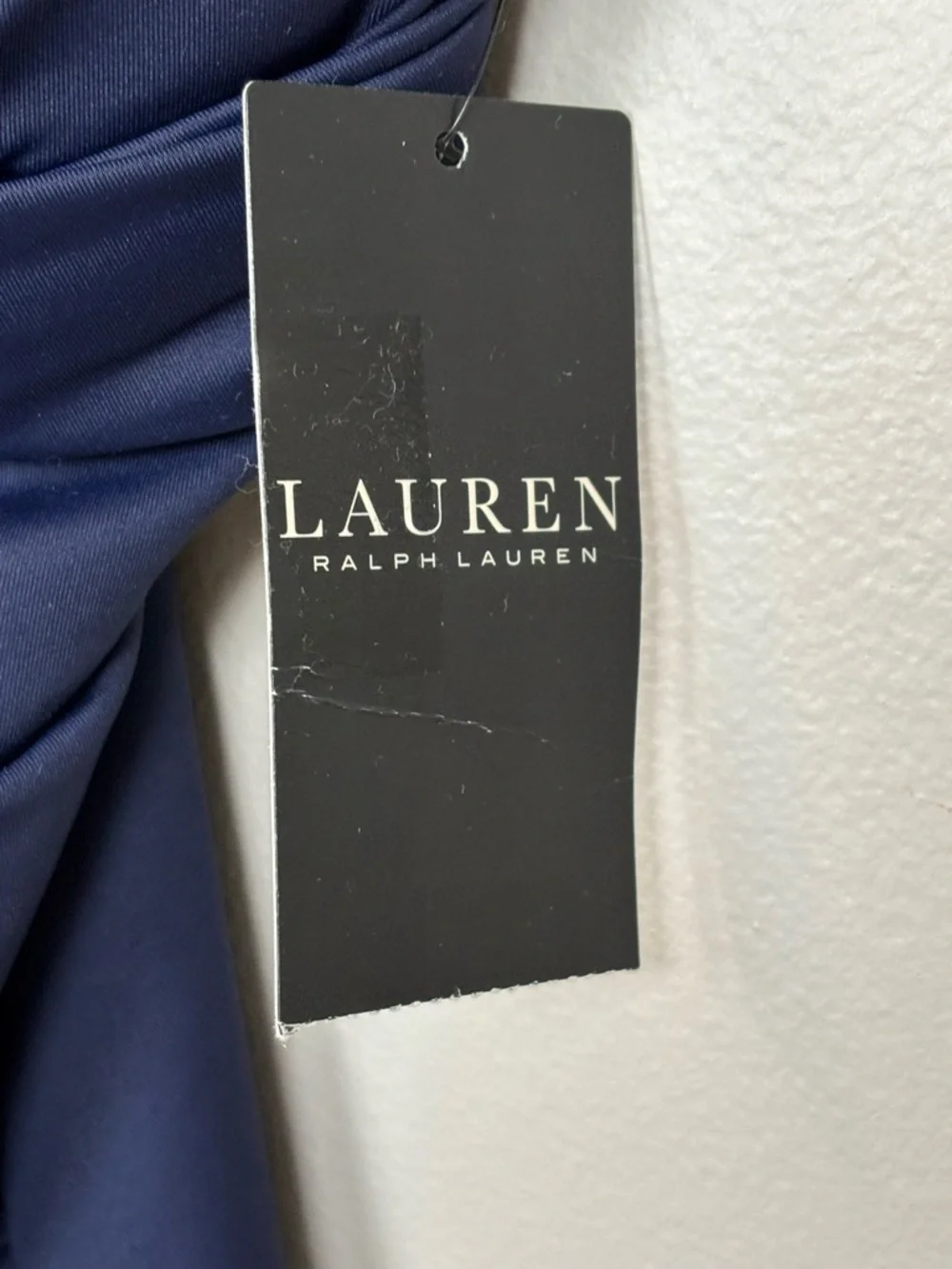Lauren Ralph‎ Lauren Tankini Womens 12 Navy Toggle-Trim Tankini Top Swim Resort